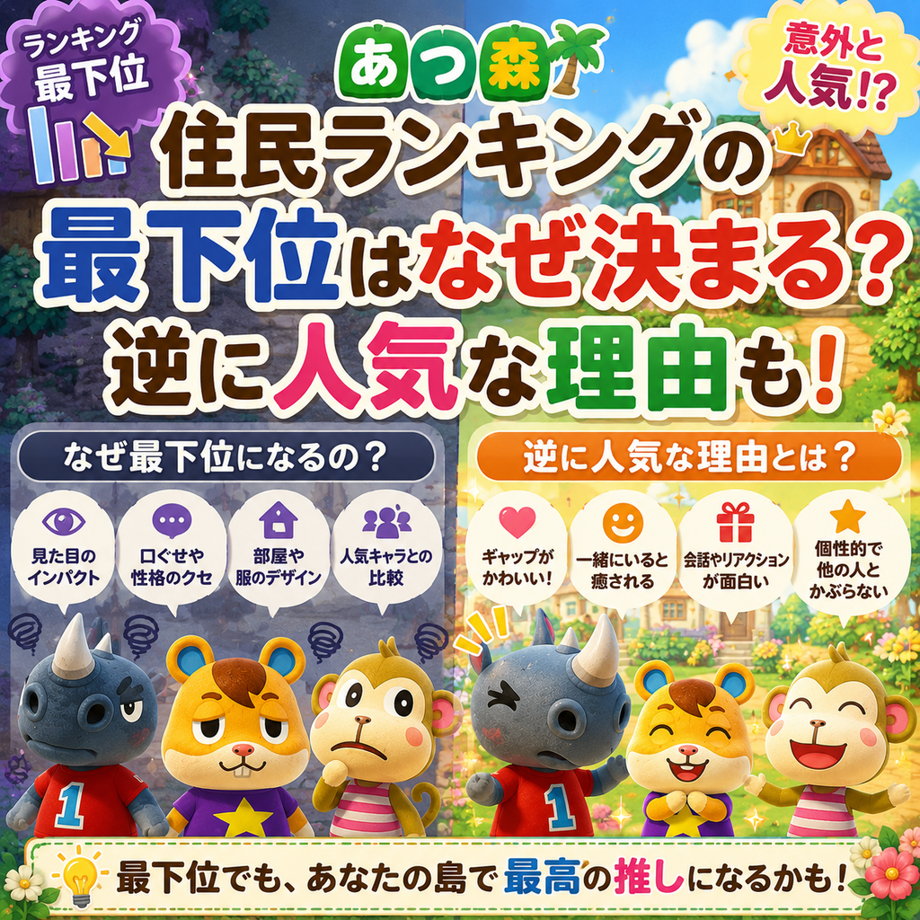 あつ森住民 ランキング最下位