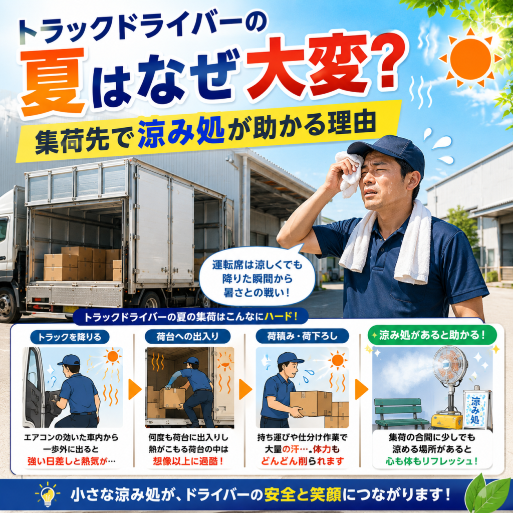 霧のいけうち　涼み処　集荷先　トラックドライバー