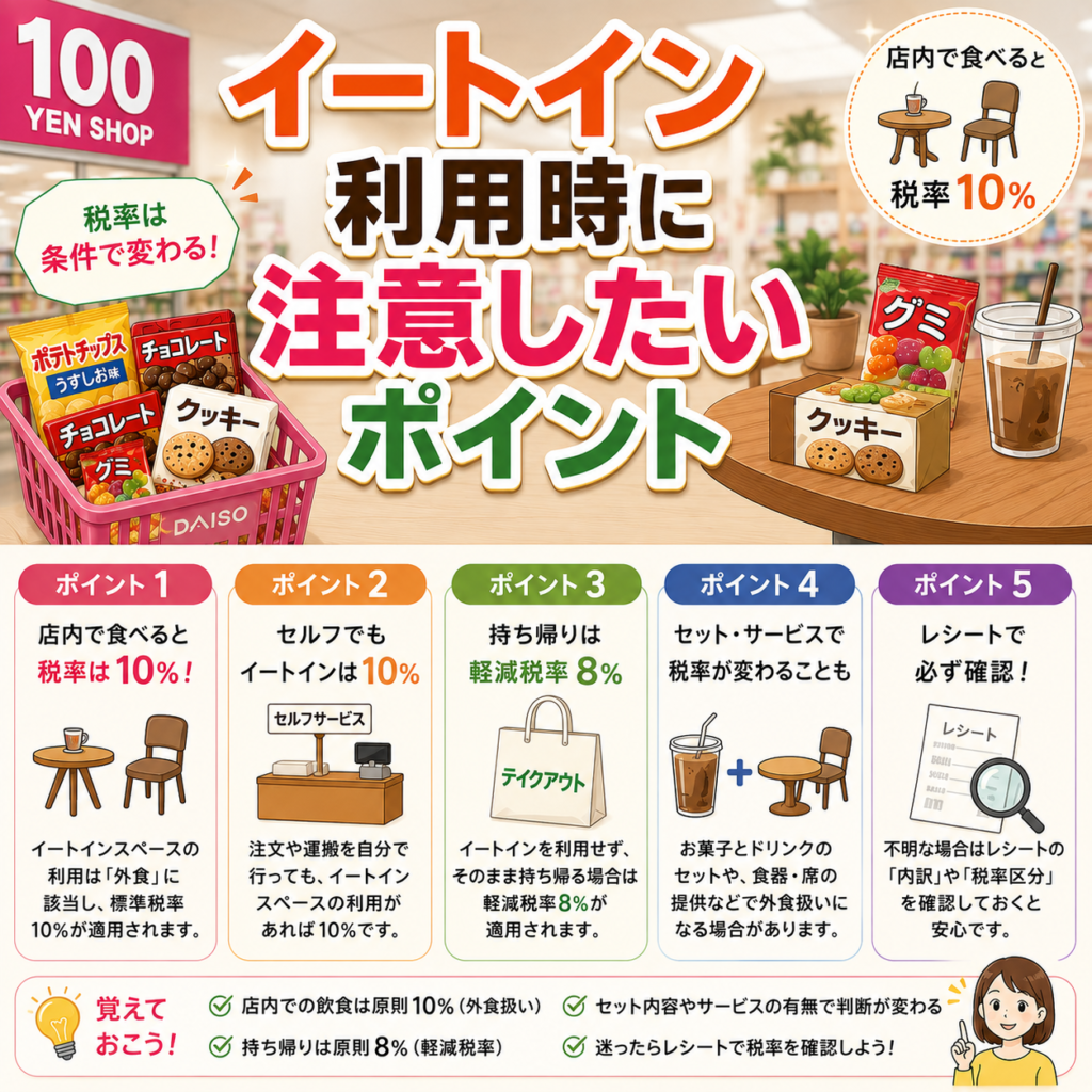 100均お菓子の消費税