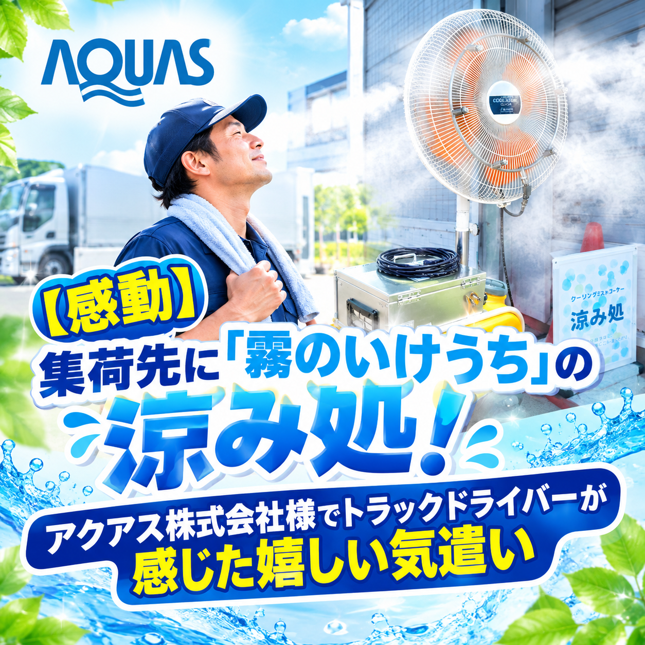 霧のいけうち　涼み処　集荷先　トラックドライバー